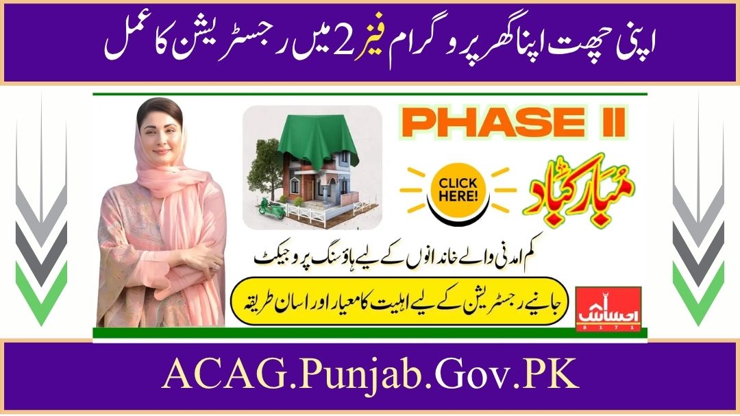 Phase 2 Online Registration for the ACAG.Punjab.Gov.PK Portal Began in April 2025