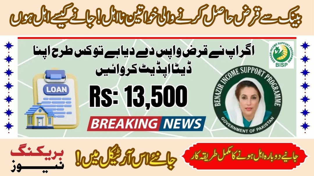 Evaluation of BISP Eligibility for Women With Loans: Step-by-Step Instructions